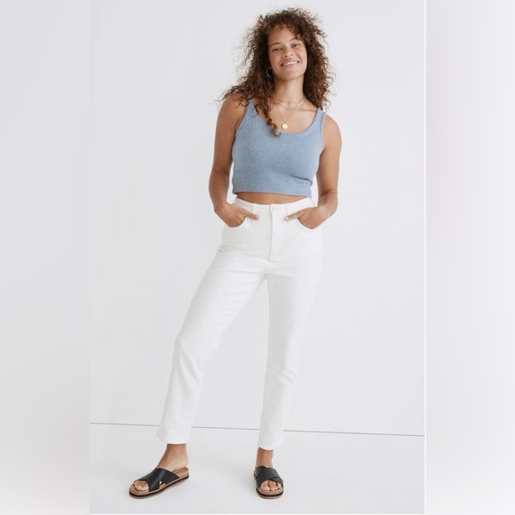 Madewell Curvy Perfect Vintage Jeans in White, Size 27 - Picture 6 of 12